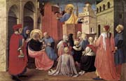 saint peter preaching in the presence of saint mark